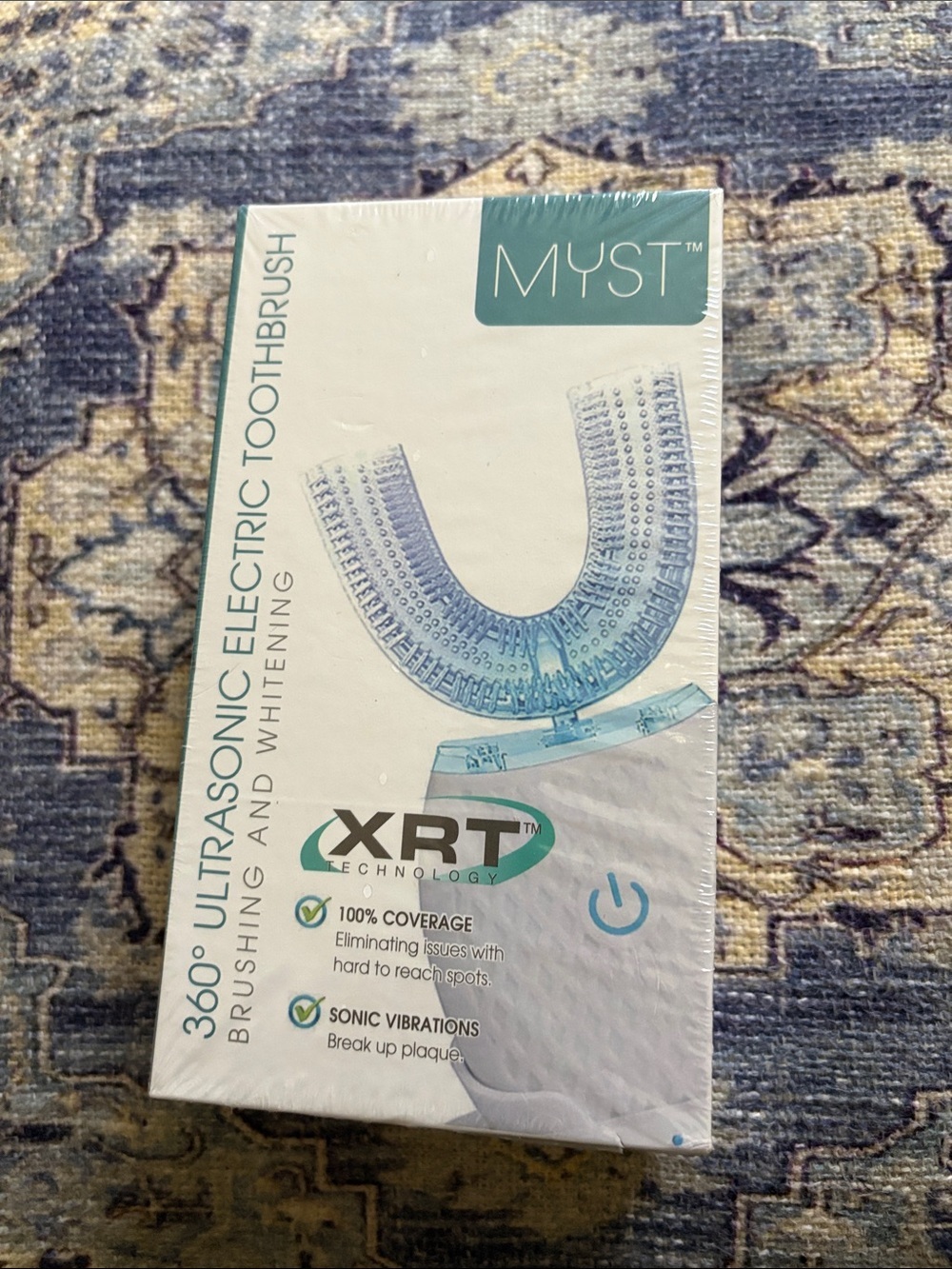 360° Ultrasonic Electric Toothbrush - Light Blue - Picture 1 of 4